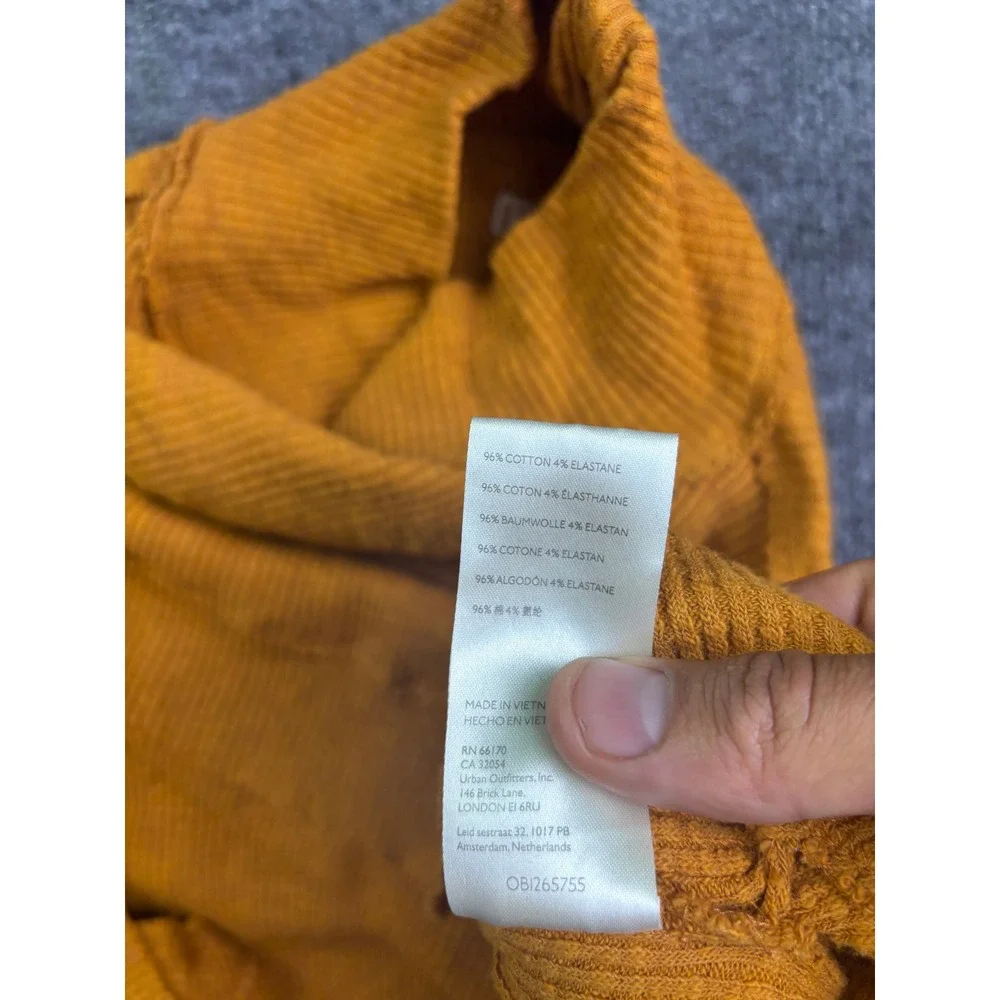 Free People We The Free Top Womens Medium Yellow Thermal Mock Neck OB1265755 - Picture 6 of 7